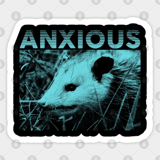 Anxious Opossum Sticker by giovanniiiii